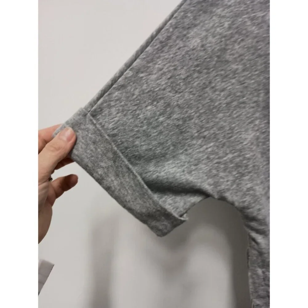 Anthropologie LIli's Closet Womens Top Large Gray‎ Striped Hem Pullover BOHO - Picture 3 of 11